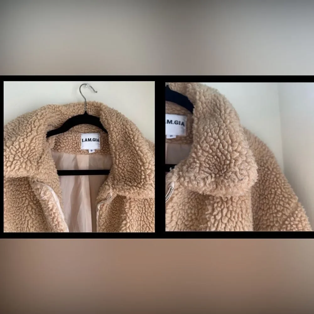 I.AM.GIA I AM GIA Pixie Teddy Coat Caramel
Tan Sherpa Blogger favorite Coat - Picture 16 of 16